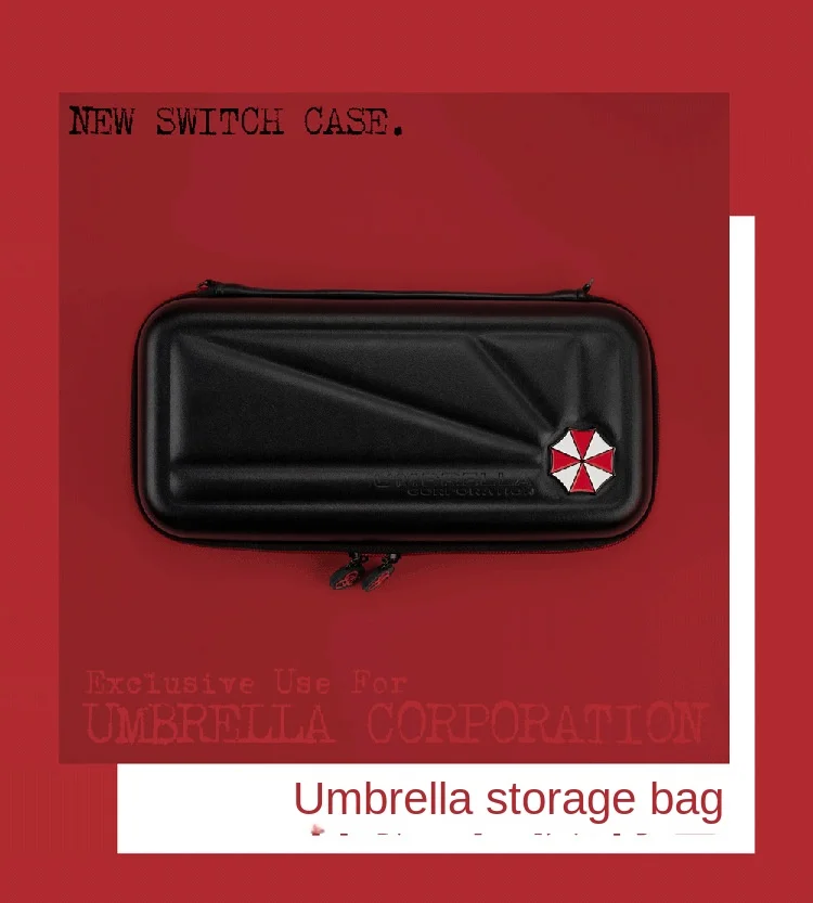 New trend nin tendo switch oled organizer bag ns game console protection bag biohazard large capacity hard case