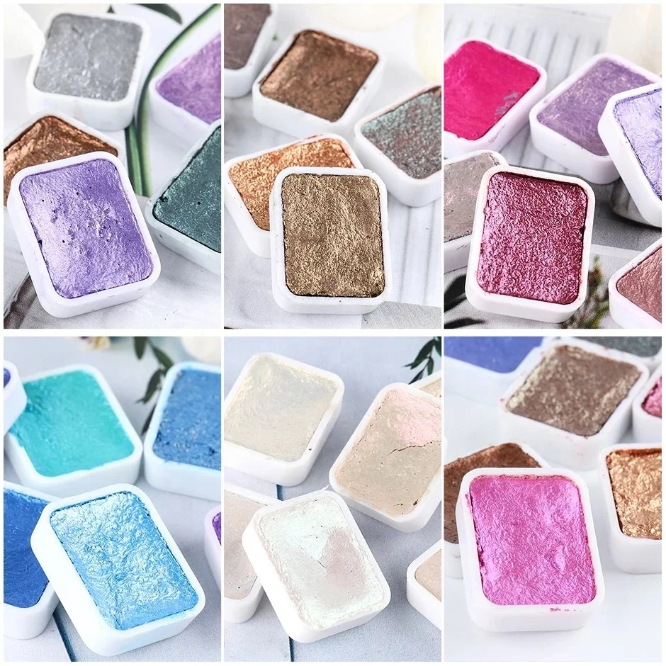 Nail products 2024 new colorful watercolor solid painting 6colors/set Polish painting Gel nails