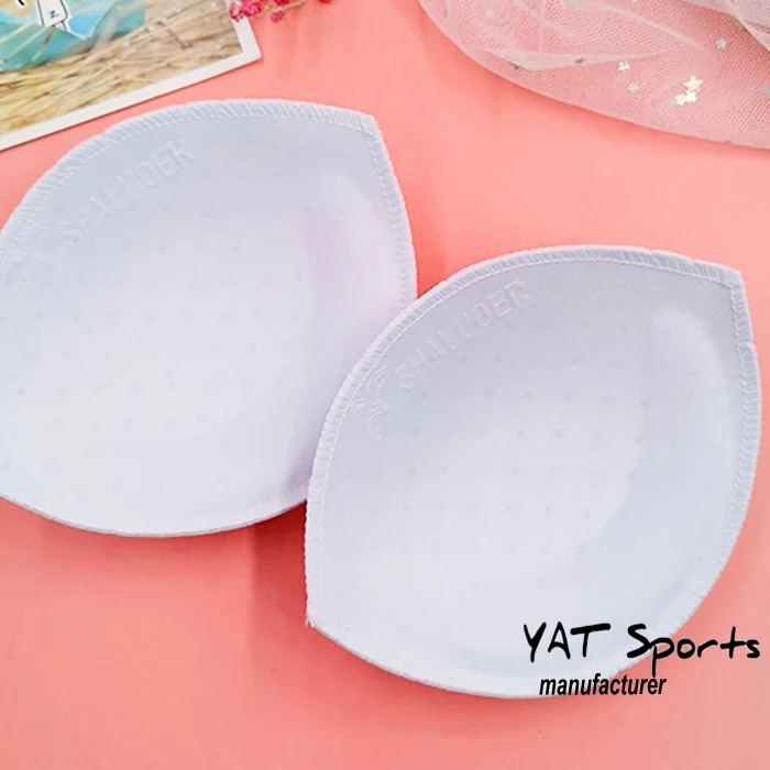 Wholesale underwear accessories yoga tops with push up thicker foam bra pads