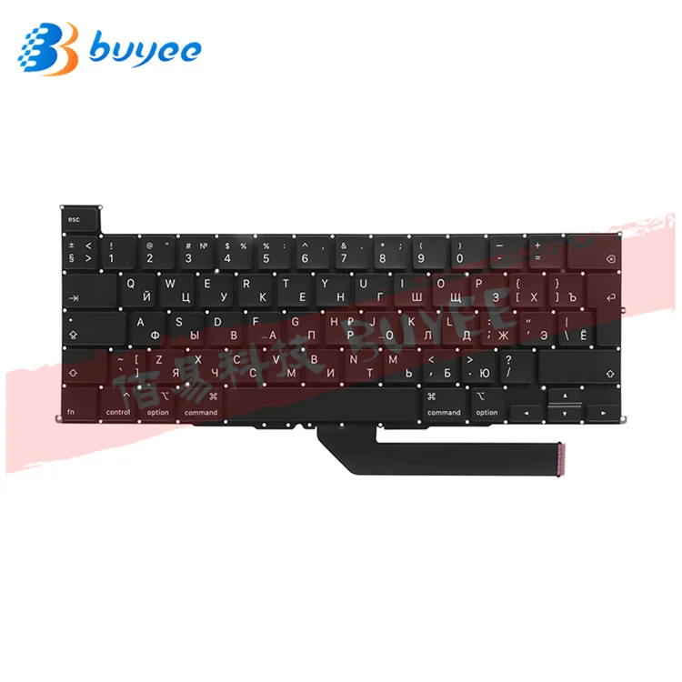 Новая раскладная Клавиатура FR/DE/RU/FR/SP для Macbook pro, 16 дюймов, клавиатуры для ноутбука A2141