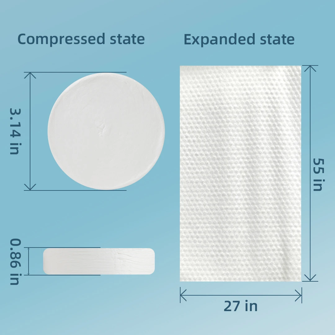 70X140 Hotel Disposable Cotton Bath Towel Portable Compressed Body Towel with Coin Sports Printed Patterns Cleaning Travel Use