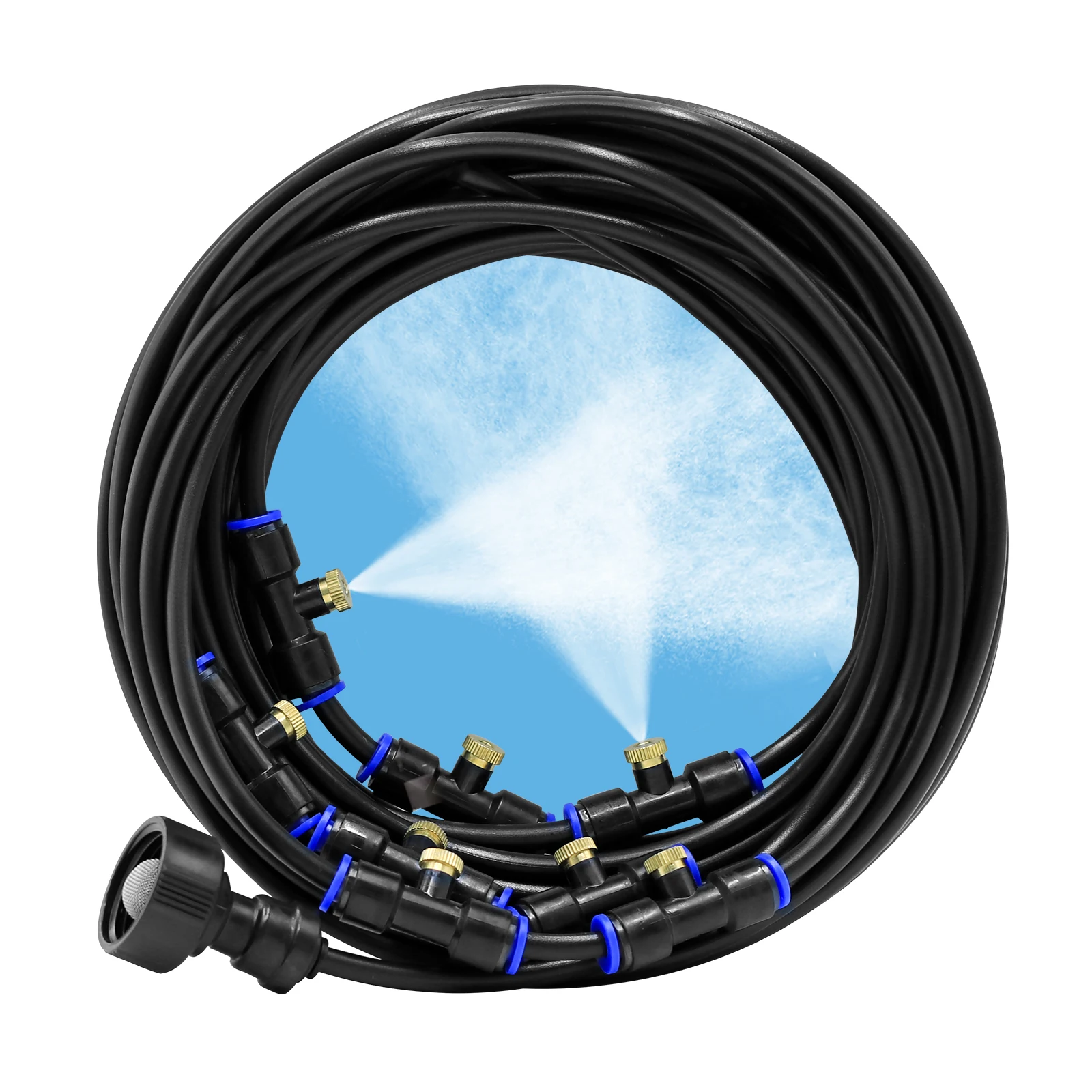 10M/20M/30M DIY hot sell Low pressure misting cooling system
