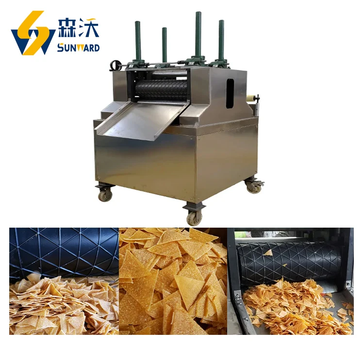 200kg/h Doritos Chips Production Line Tortilla Nachos Making Machine Corn Flour Fried Snacks Manufacturer Equipment Best Price