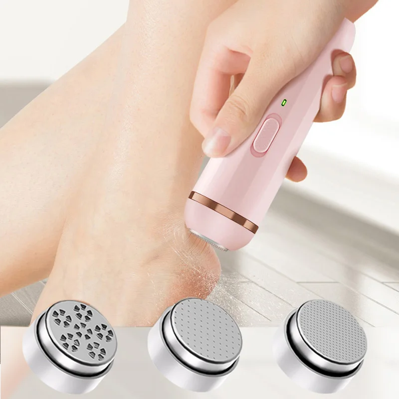 Permanent Use of Wireless Professional Pedicure Care Machine Waterproof Callus Remover Electronic Stainless Steel Foot File