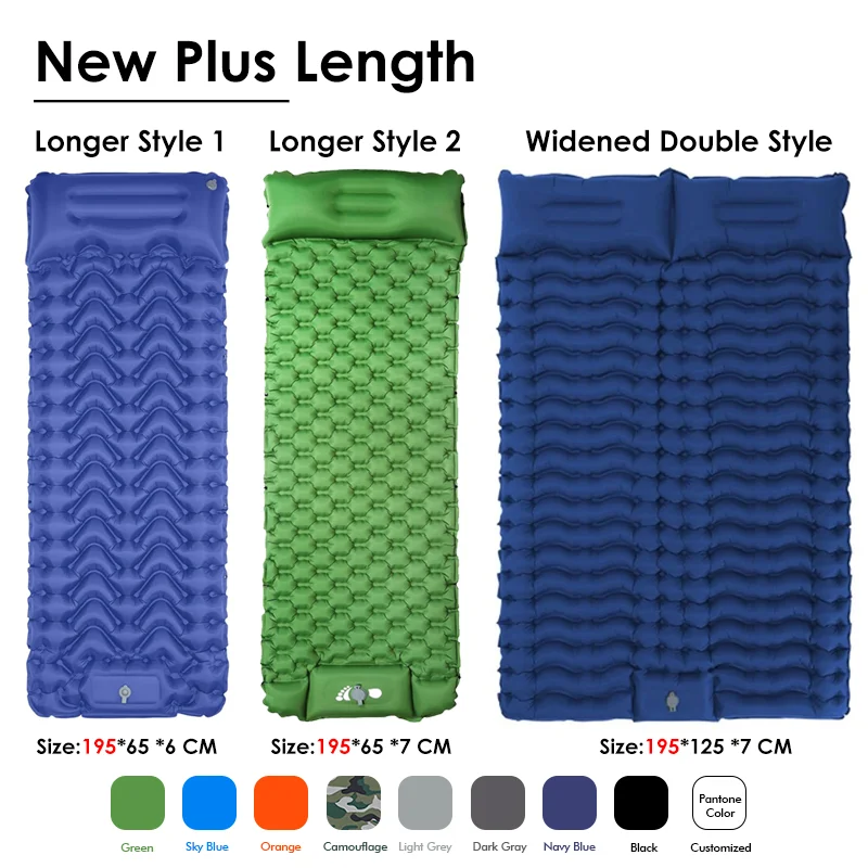 Camping Mat Camping Pads For Backpacking Self Inflating Sleeping Pad For Camping Air Mattresses For Tents