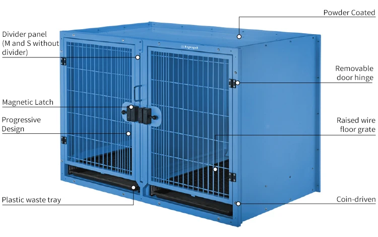 Aeolus Bancos modulares de la jaula del perro del acero inoxidable del cajon de la casa del animal domestic al por mayor