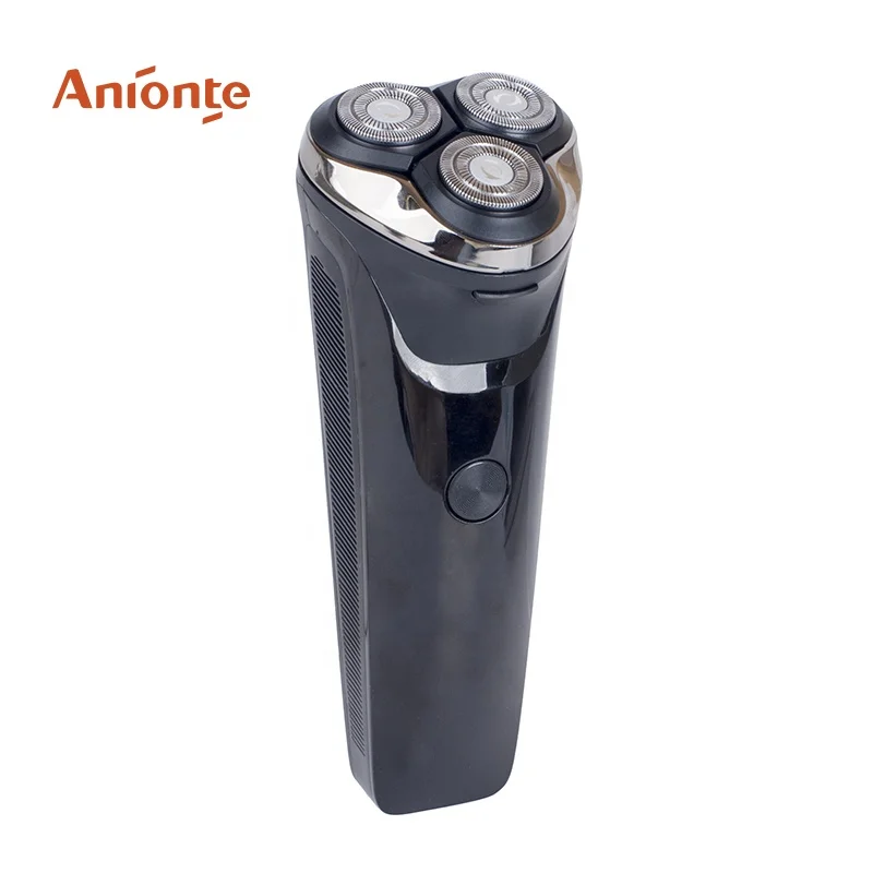 electric men shaver with three individually floating rotary heads