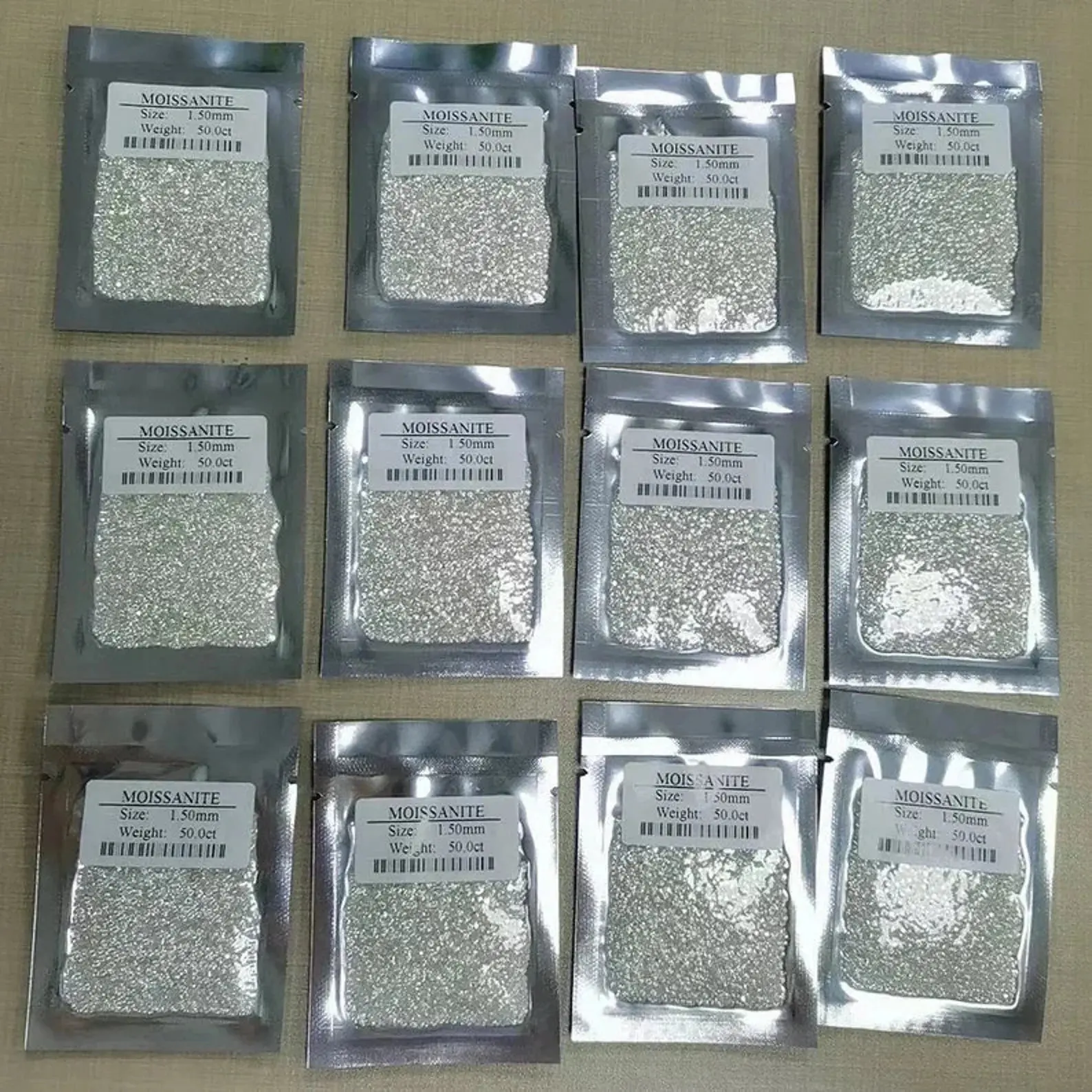 Wholesale 0.7-13mm Stones Diamond Round Brilliant Cut Loose Moissanite Diamonds VVS Moissanite Stones