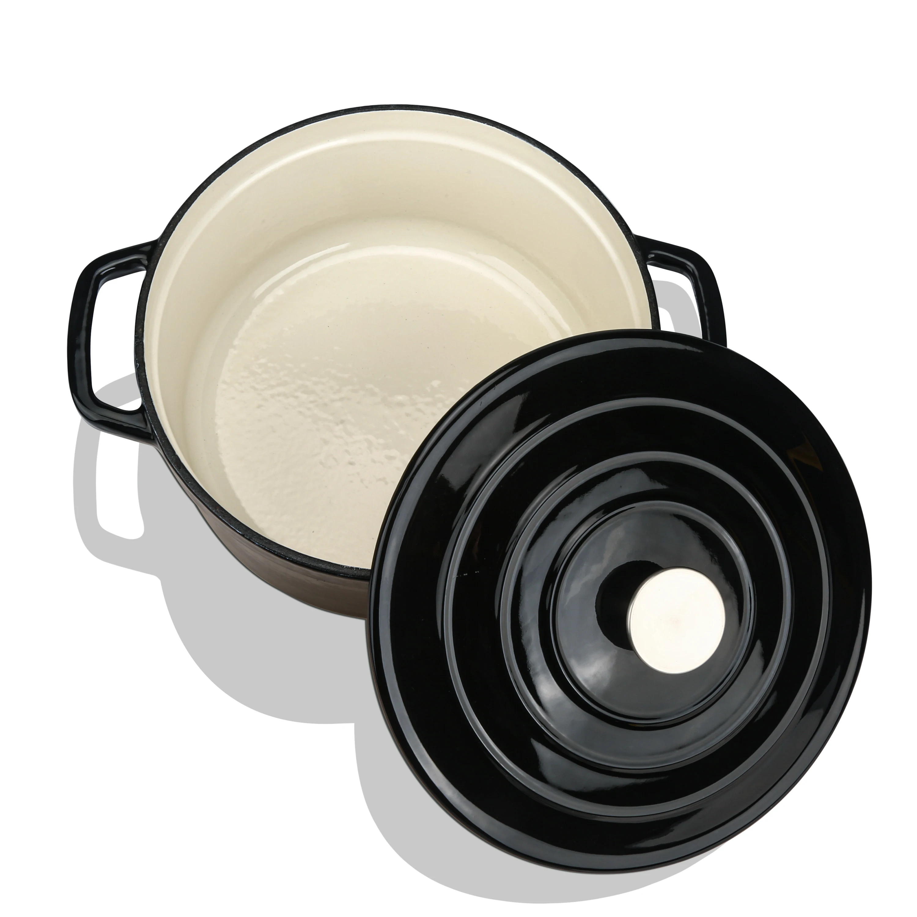 Wholesale Round Shape  Customized Color Enameled Cast Iron Dutch Oven with Competitive Price