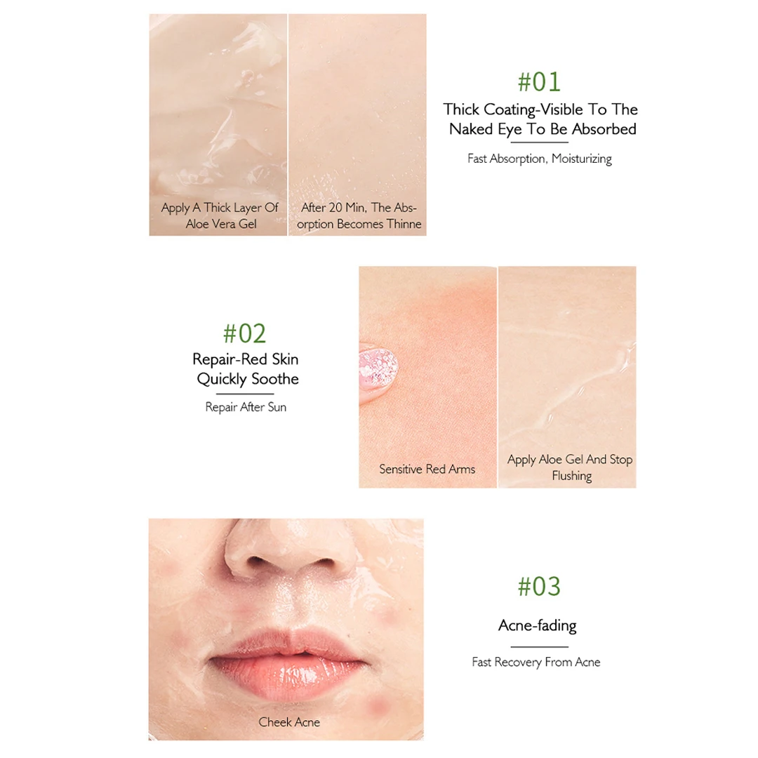 100% Factory Price Wholesale Moisturize Re-hydration Refinling Aloe Vera Smoothing Gel
