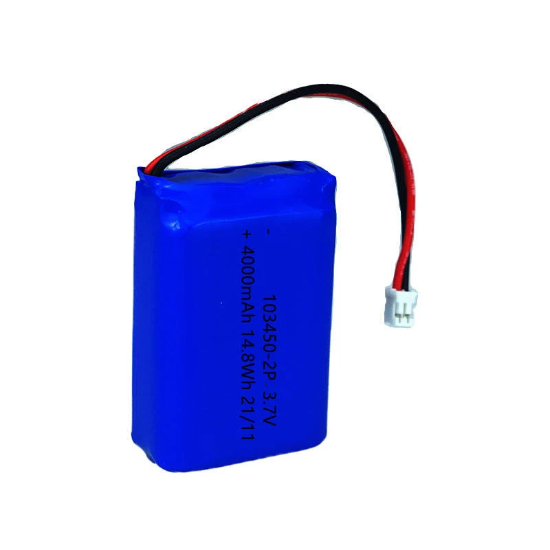 Professional Battery Factory Rechargeable 103450-2P 3.7V 3600mAh 13.3Wh GPS Notebooks Lipo Battery With BMS And Wires