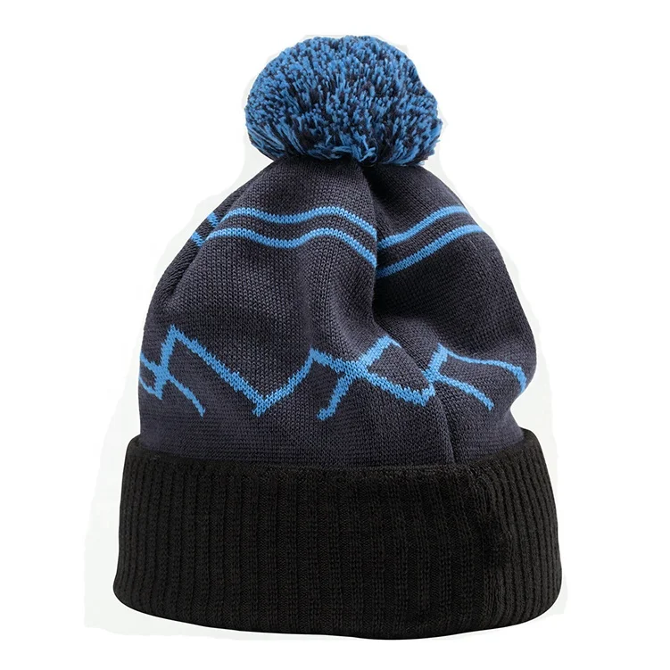 Jacquard Hat For Women Hats Winter Wholesale Luxury Vintage Knit Logo Beanie