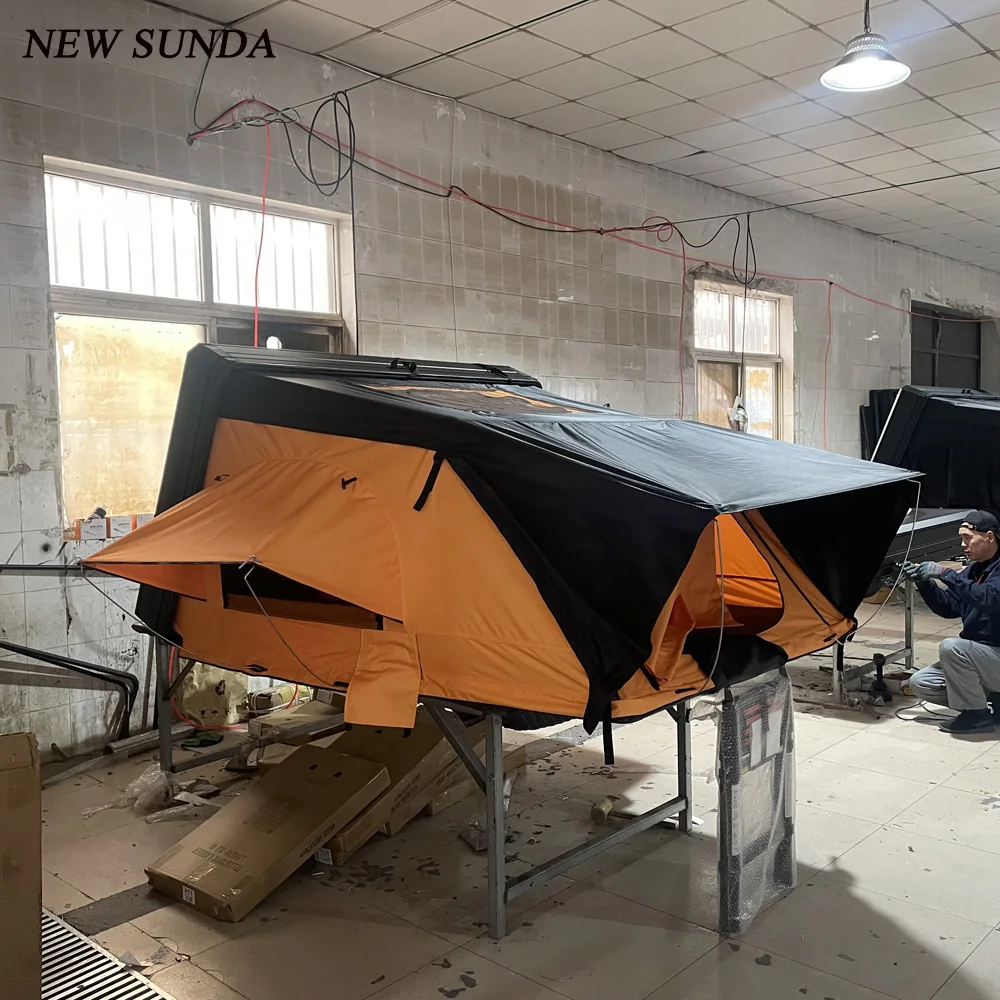 4x4 внедорожный пикап туристический первоклассный технологичный палатка на крыше для кемпинга с частной раздевалкой уличный Алюминиевый жесткий корпус с пристройкой