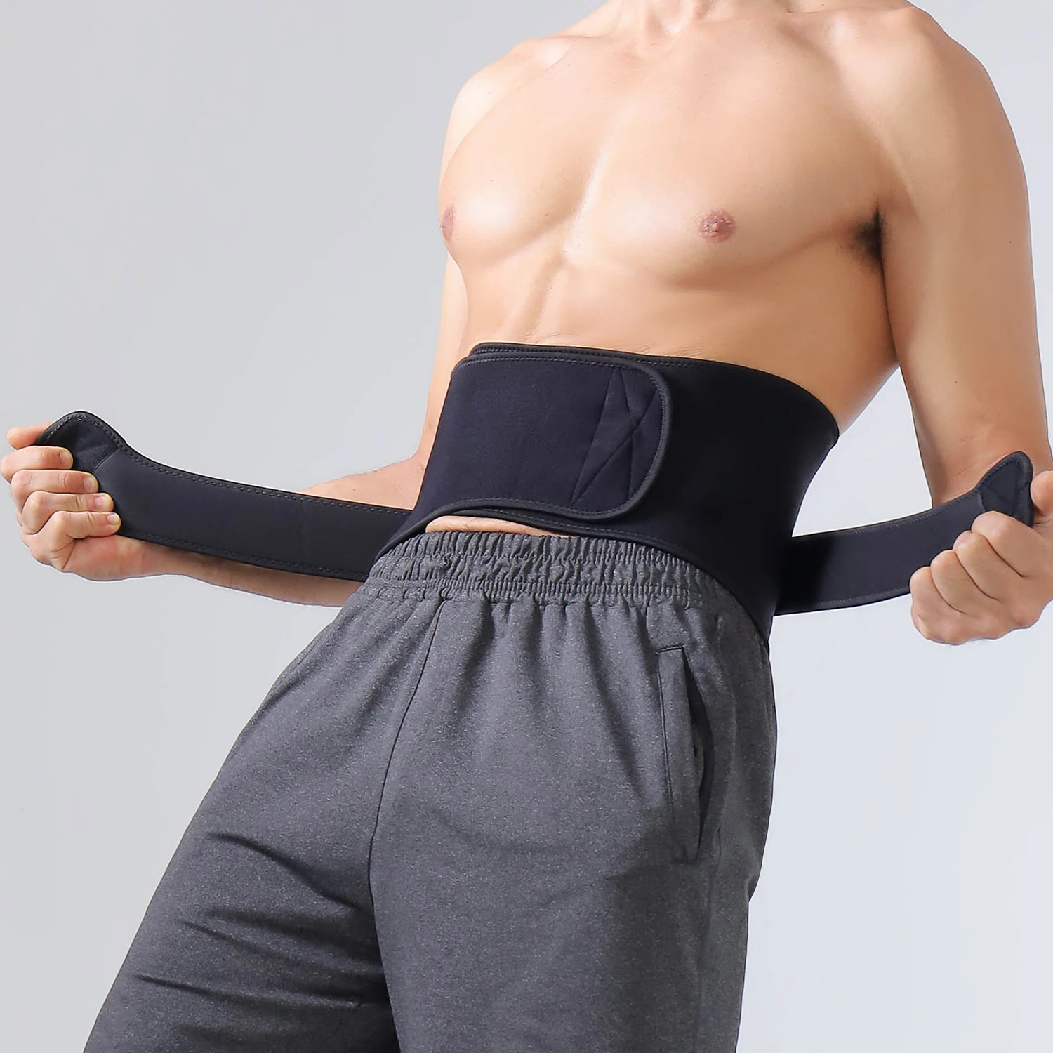 Поддерживающий Пояс для спины-поддерживающий пояс Поясничной талии бандаж боли в спине ишиас сколиоз грыжи диска Регулируемый спины 5 поясничных пластин