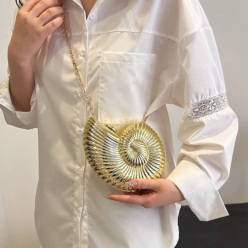 2024 Wholesale Summer Latest Lady Party Bag Model Sea Shell Clutch Chain Shoulder Evening Bags Women Brand Designer Evening Bags