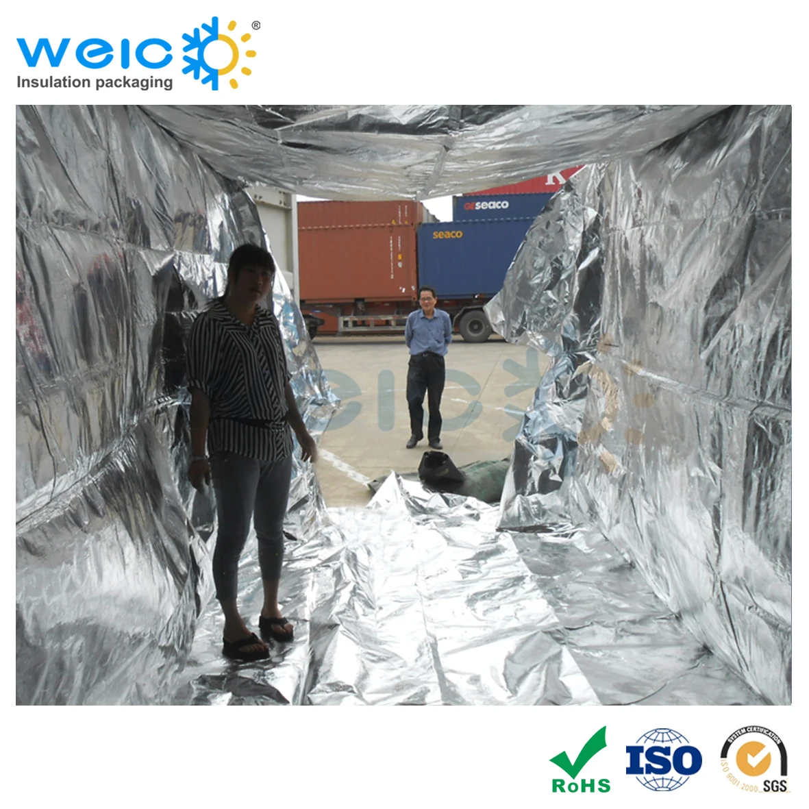 Reflective Foil 20FT 40FT Insulation Container Liner