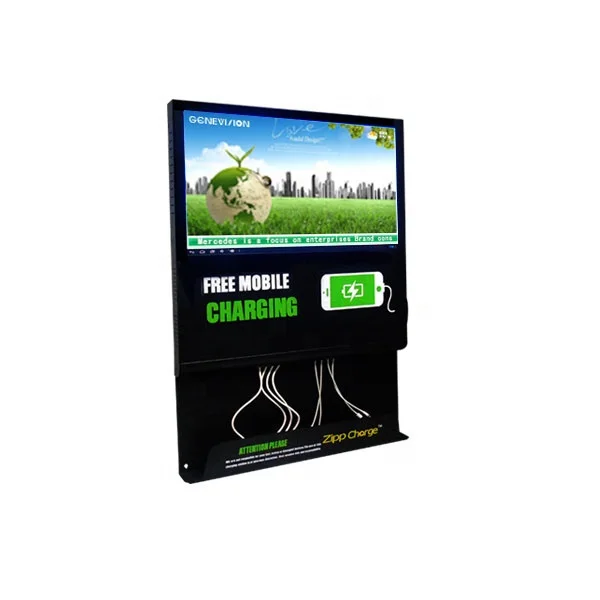 21.5 inch  Mobile Phone Charging station LCD digital signage displayer for advertising