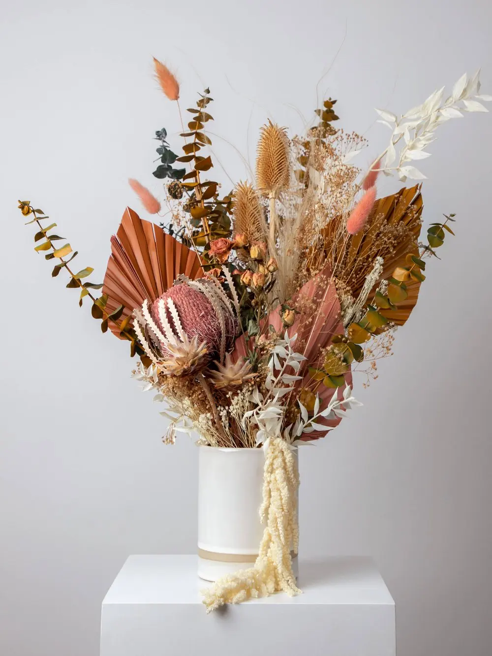 Hot Sale Custom Palm Pampass grass Bouquets Reed Dried flower Dry Small Mini Flower Bouquet For Decor Arrangement