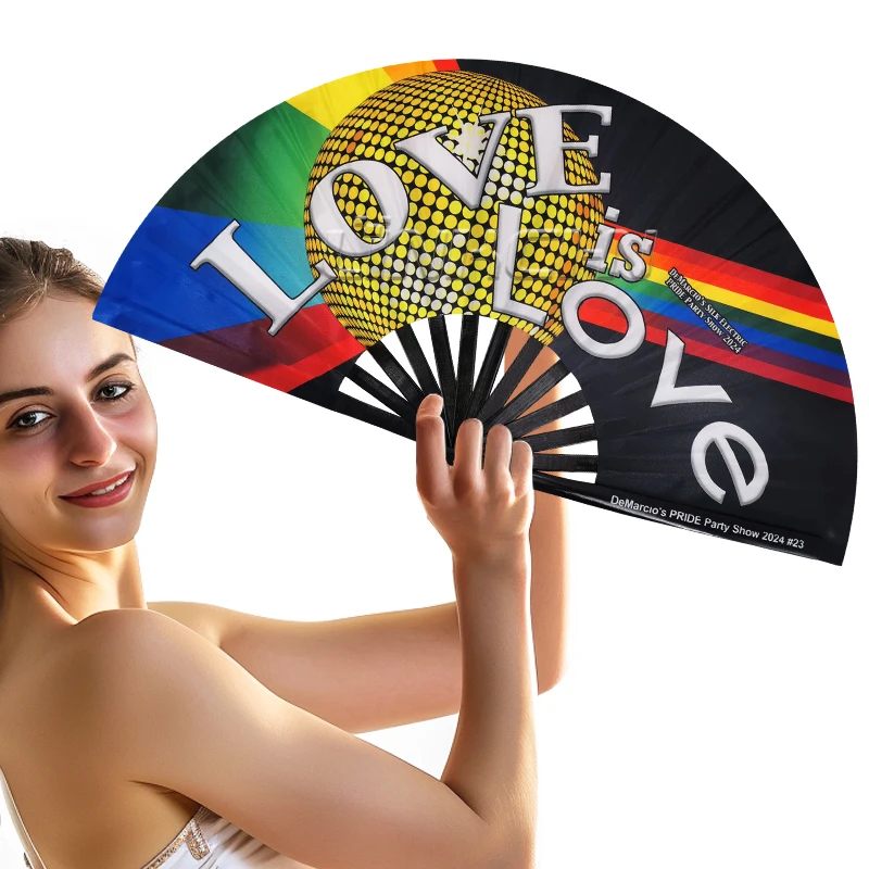 Stylish plastic rib performers clack fan with your design
