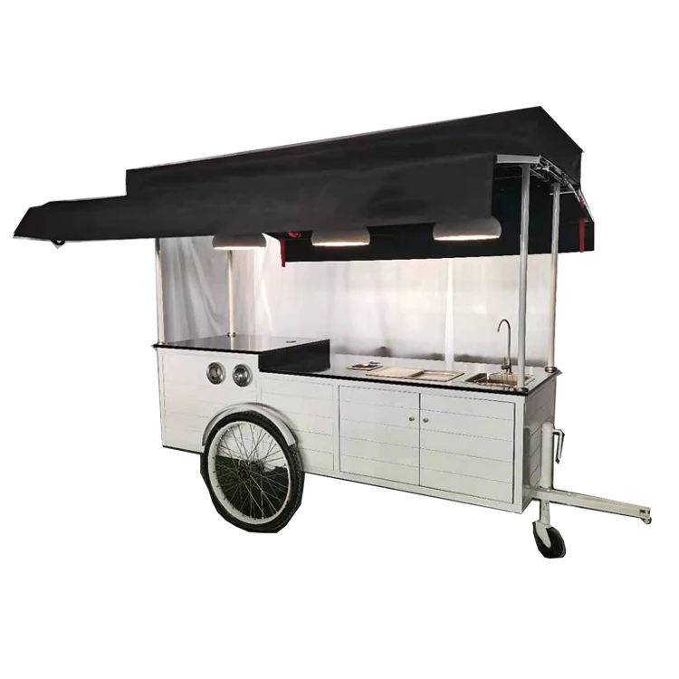 New Mobile Food Cart Ice Cream Coffee Vending Cart For Sale Mobile Coffee Cart Hot With Factory Prices