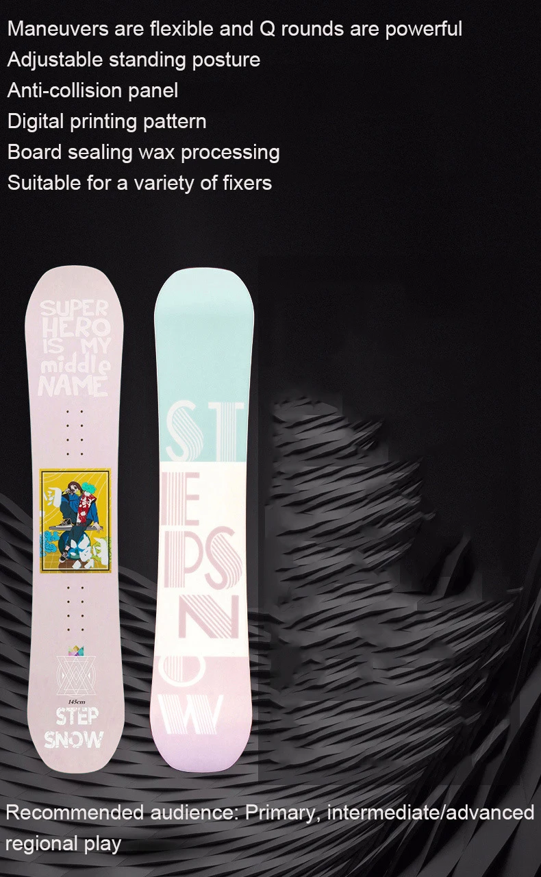 High-quality factory price OEM Lightweight Skis Best All-Mountain and Park Snowboards