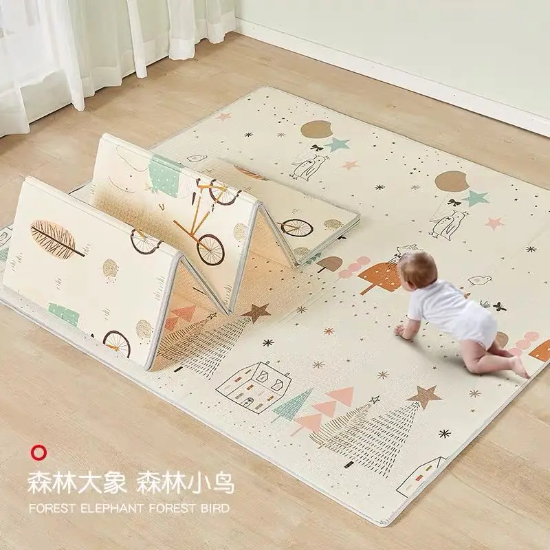 Baby Play Mat Soft Floor Playmat Foldable Crawling Carpet Game Waterproof Activity Rug Folding Blanket Educational Toys Gift