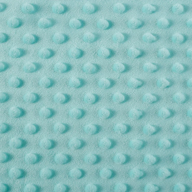 Ready To Ship 100% Polyester Super Soft Minky Dot Crystal Velvet Fabric For Baby Blanket