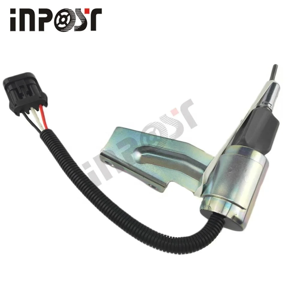 1813867C1 Shutoff Solenoid Valve 12V For Navistar International DT466E DT530E Engine Stop Solenoid 1813867C1