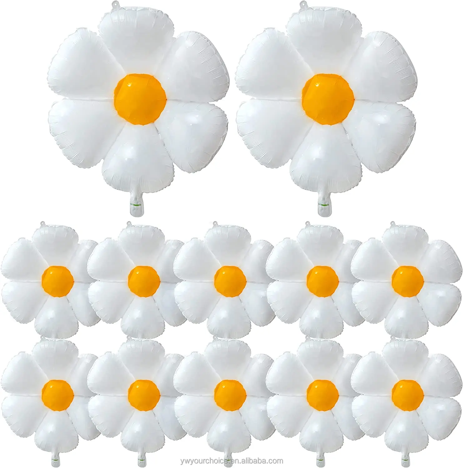 INS/Дейзи цветок воздушный шарик из фольги в форме для лета и весны Декорации вечеринок яйцо шесть лепестками Огромный Воздушный шар майлара детского дня рождения