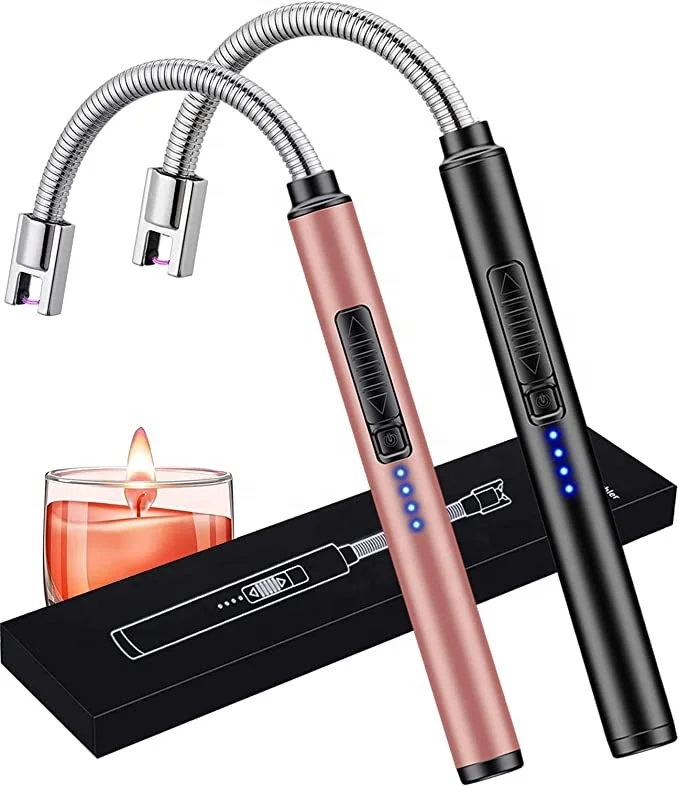 wholesale BBQ arc kitchen lighter plasma USB rechargeable candle lighter flameless cigarette slim electric lighter for candle