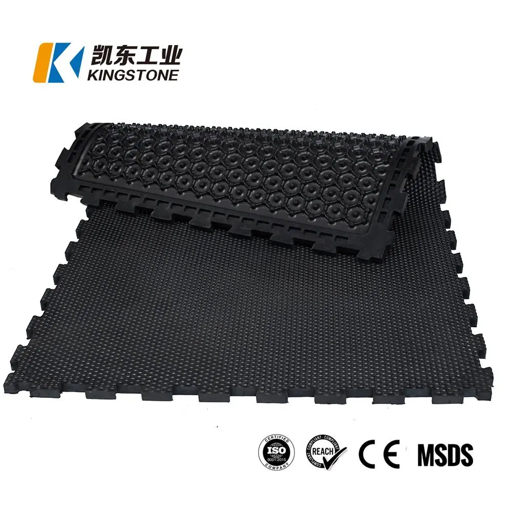 Odorless Flooring Rubber Stable Mat for Cow Dairy Farm 30mm