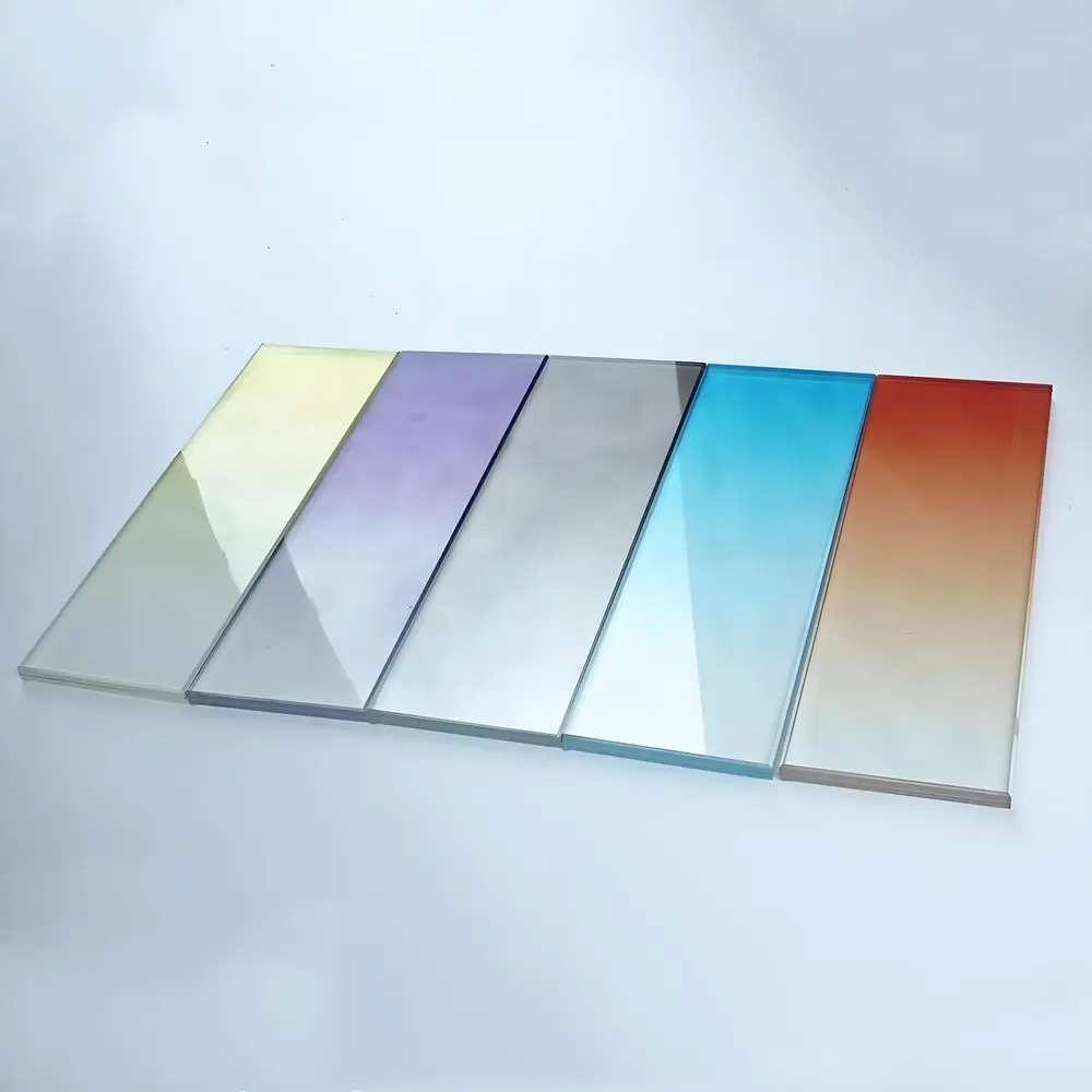 Chinese Factory Price High Quality Customization Colored Transparent Laminated Glass For Decoration