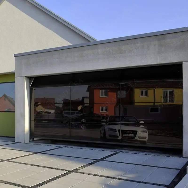 Automatic Easy Operation Luxury Style Customized Metal Aluminum Sectional Residential Garage Door