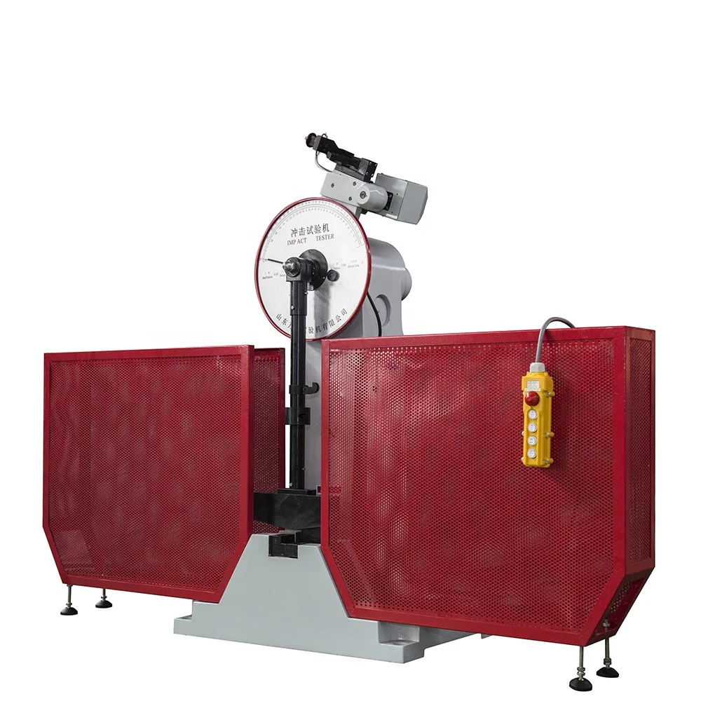 JB-500B 500J Dial Display Pendulum Impact Testing Machine Impact Strength Tester With Semi-closed Protective Cover