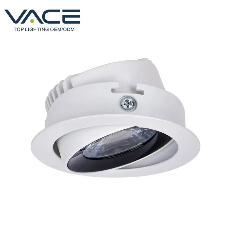 Vace led recessed 3w 5w mini ceiling spot light cut out 50mm ultra thin downlight with colorful rings for decorative retail