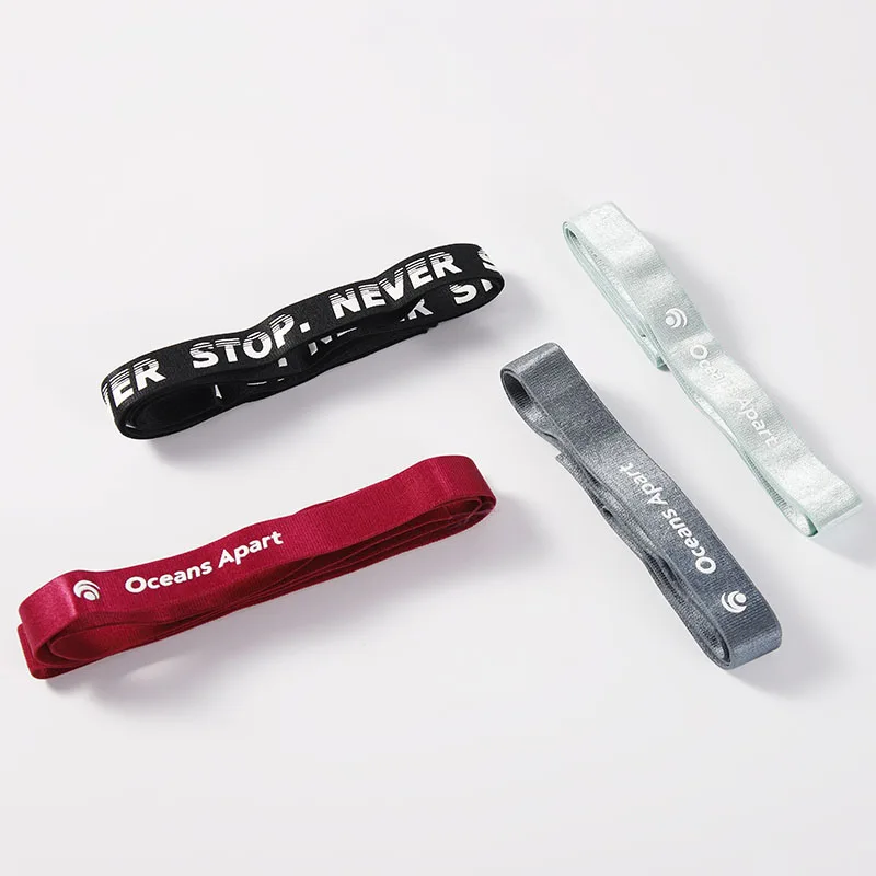 Wholesale High Elastic Eco-Friendly Heat Transfer Printing Non - Slip Polyester Elastic Band Factory Direct Sale