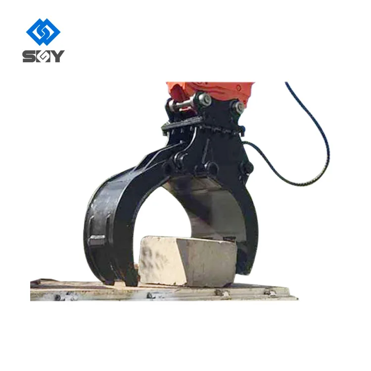 Hot Selling 1-50T Excavator Hydraulic Orange Peel Grab For Steel Scrap Big Stone Grapple