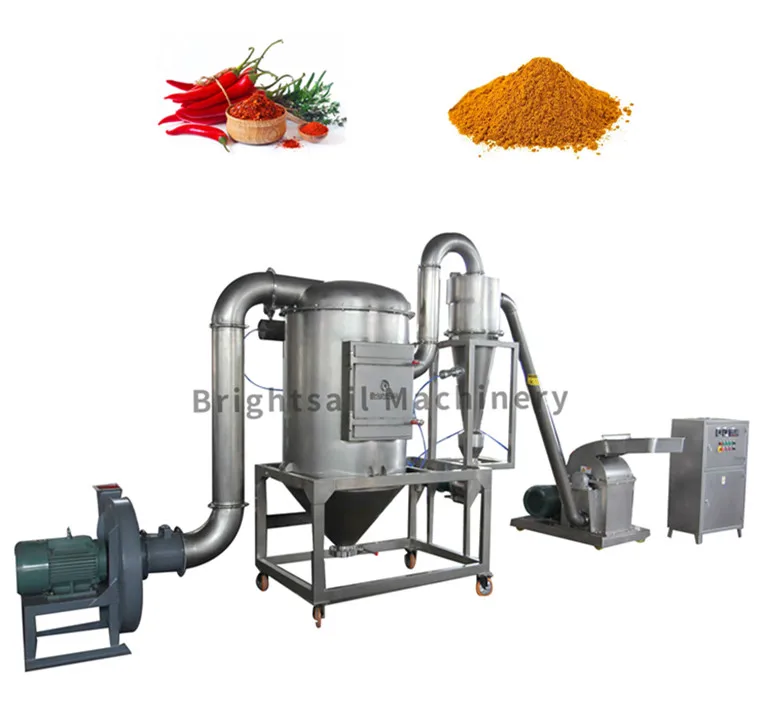Brightsail automatic spice hammer mill pulverizer dried turmeric and coriander grinding machine