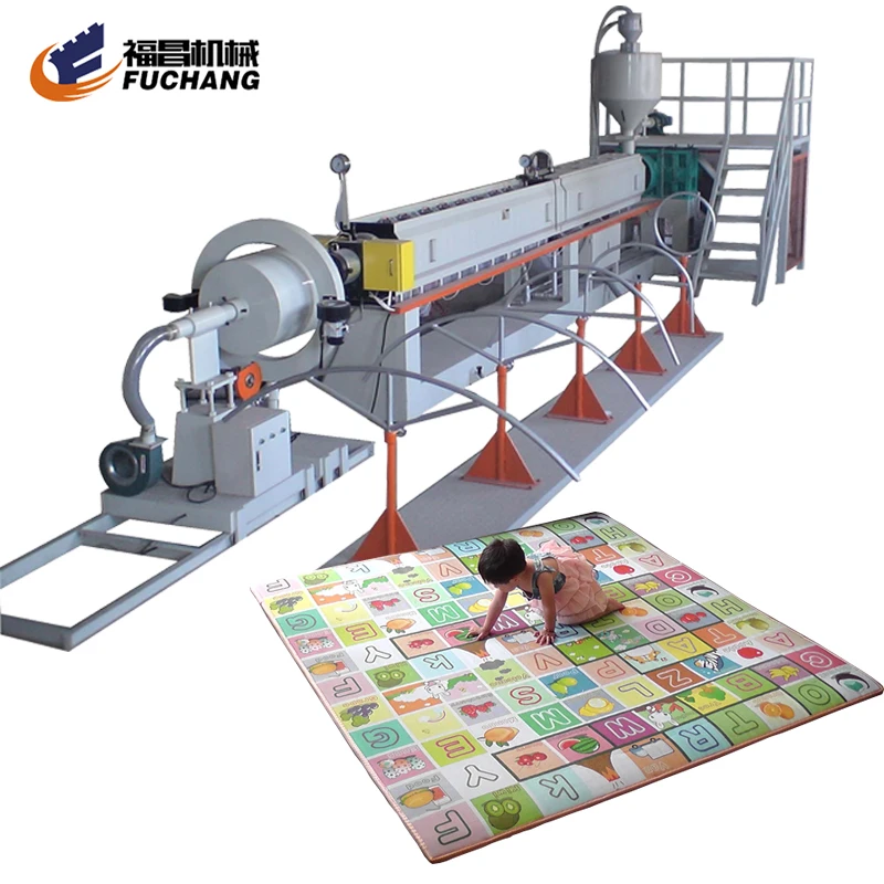 Namaz sitting room foam mat production line EPE foam Ramadan mat making machine Floor foam mat for Pray