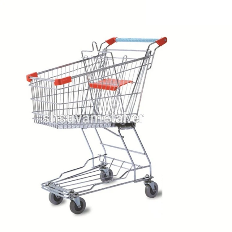Азиатский стиль супермаркет металлическая мини-Тележка для покупок небольшие продуктовые тележки для покупок на продажу