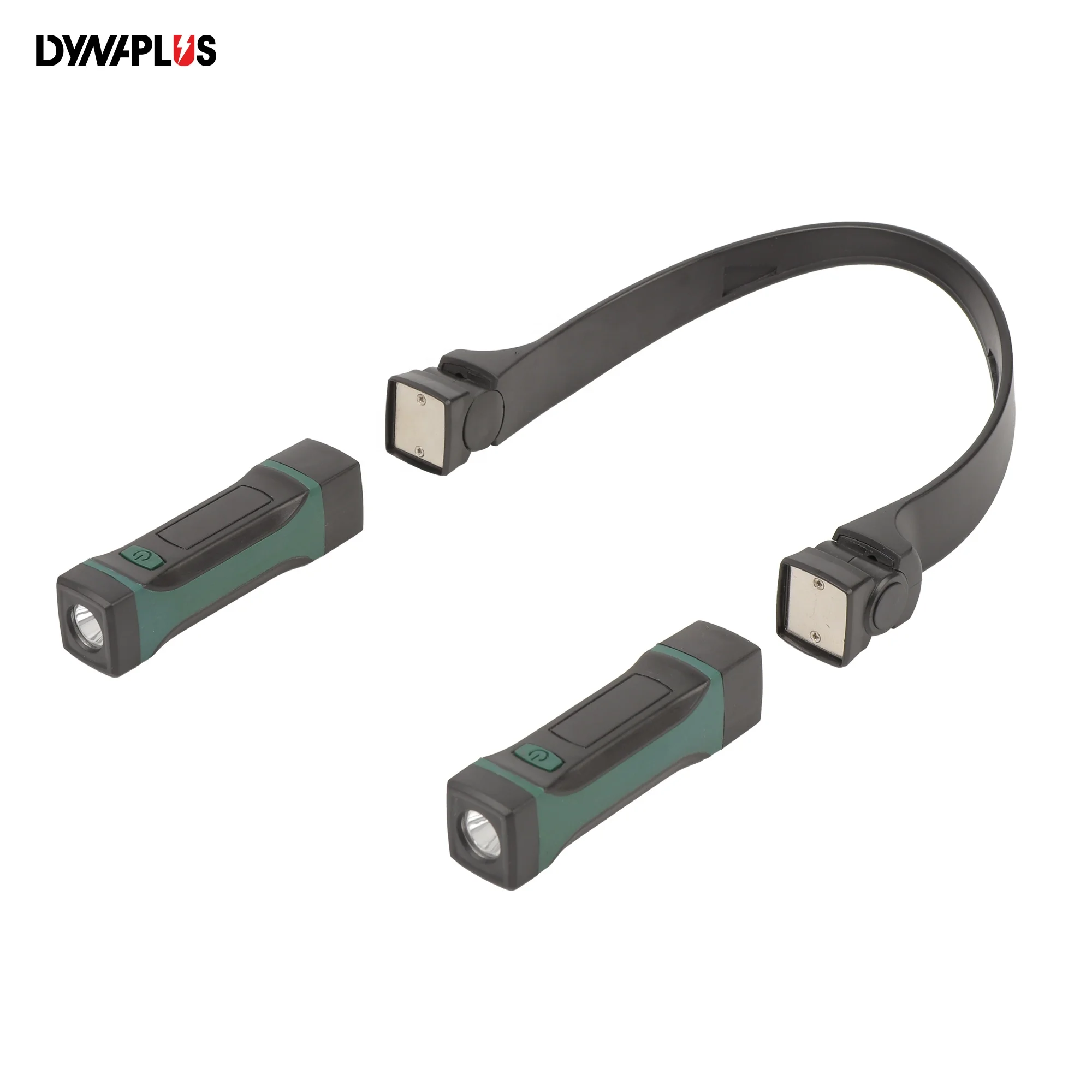 220lm AA dry battery operarted dual flashlight worklight Detachable Emergency neck light car repair led work light