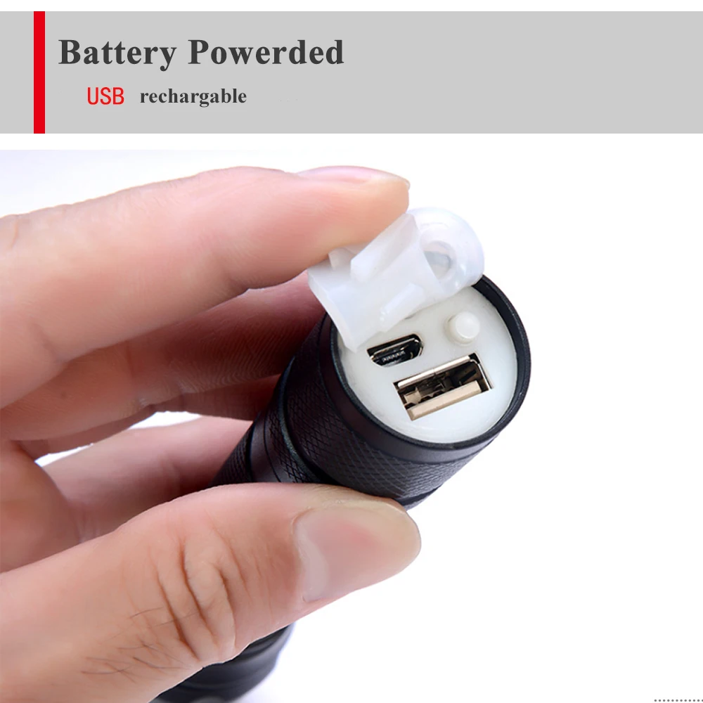 High power 10 W T6 lanterna mega light 18650 rechargeable lanterna tatica for hunting