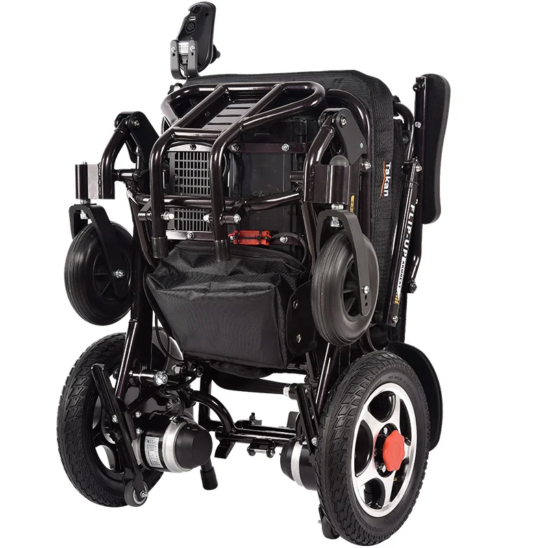 2022 High Quality Sports Electric Wheelchair Black Lightweight Luxury Seats Ultralight Wheelchair Folding Electric Wheelchair