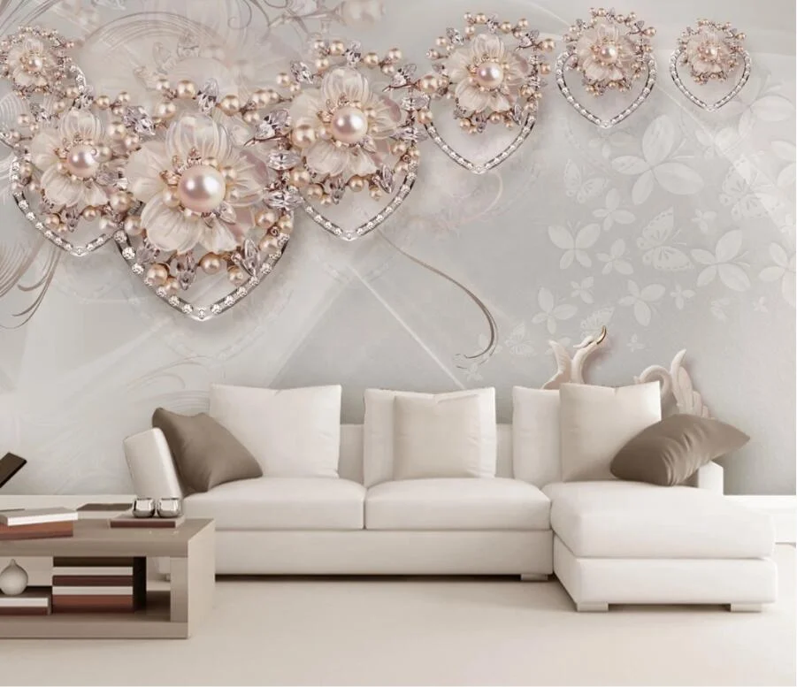 ZHIHAI designer wallpaper flower tree light luxury background wall 3d wallpaper