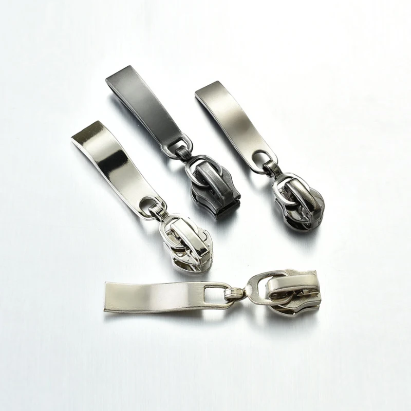 Custom Engraved Logo 3# 4# 5# 7# 8# 10# Zinc Alloy Puller Zipper Slider