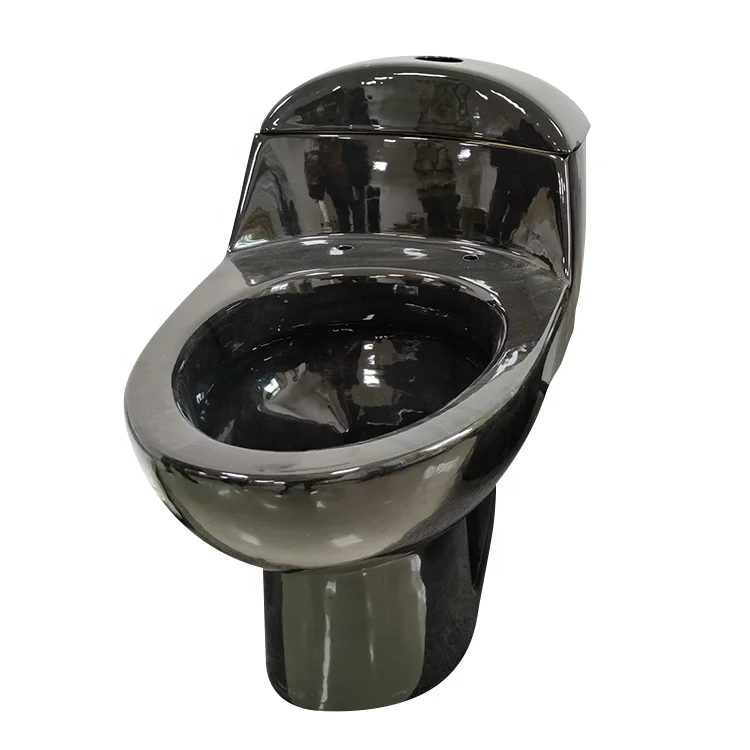 High Quality Luxury Sanitary Ware Black Bathroom Wc One Piece Colorful Ceramic Toilets Bowl For Sale