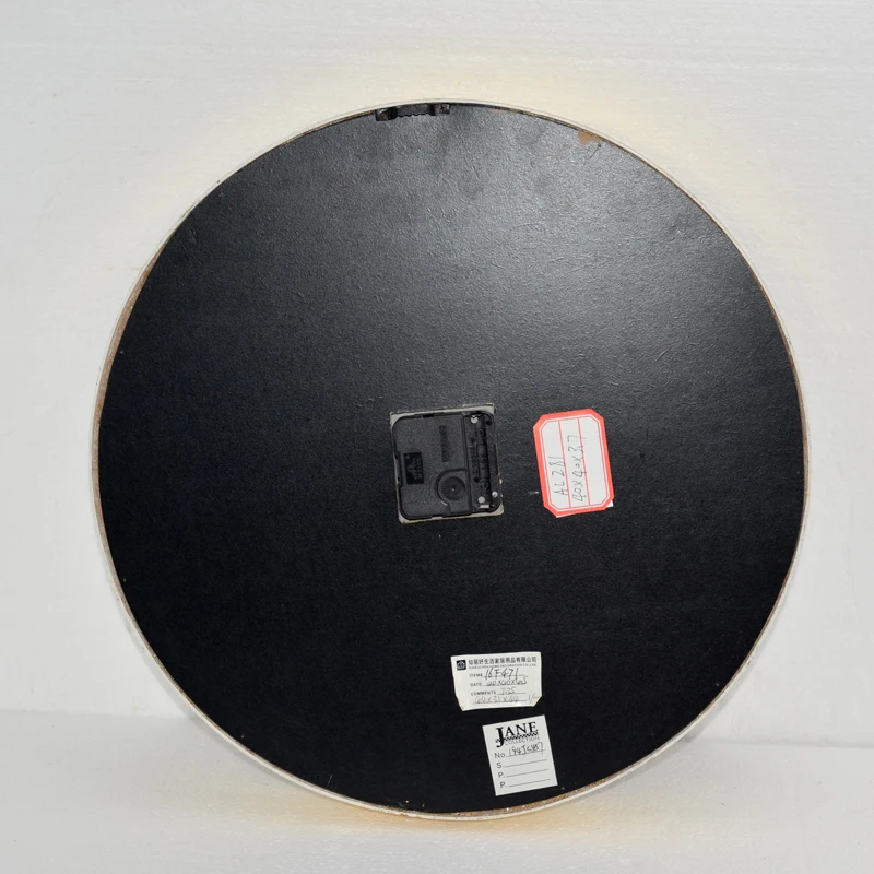 High quality decorative sublimation round mdf mechanism simple wall clock blank face