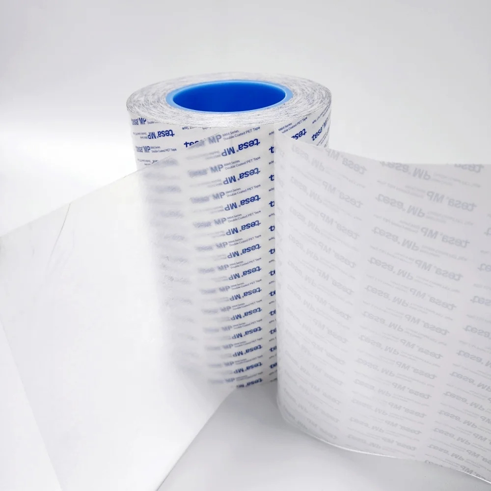 customized die cut polyester film tape TESA88661 double sided clear high heat pet acrylic tape Tesa 88661 double coated PET tape