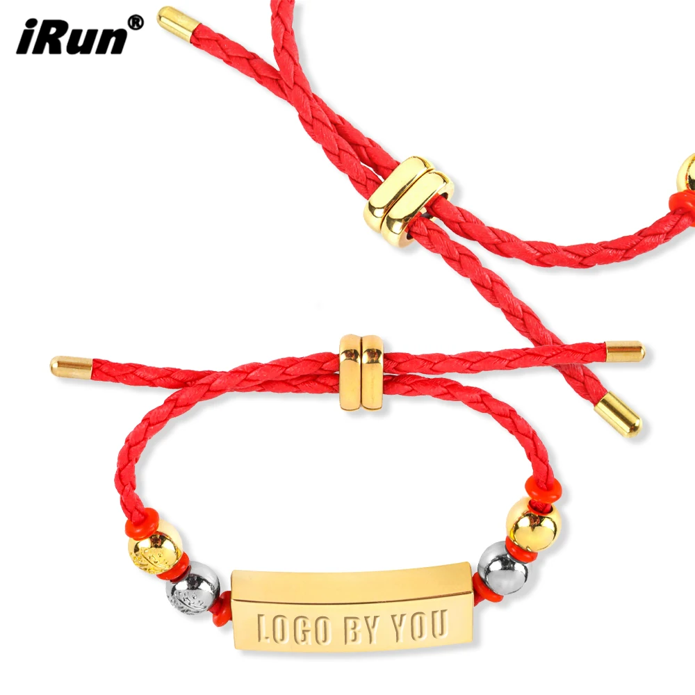 IRun Превосходное качество ручной работы красная веревочная ткань ювелирные изделия струнный браслет регулируемый счастливый новогодние сувениры