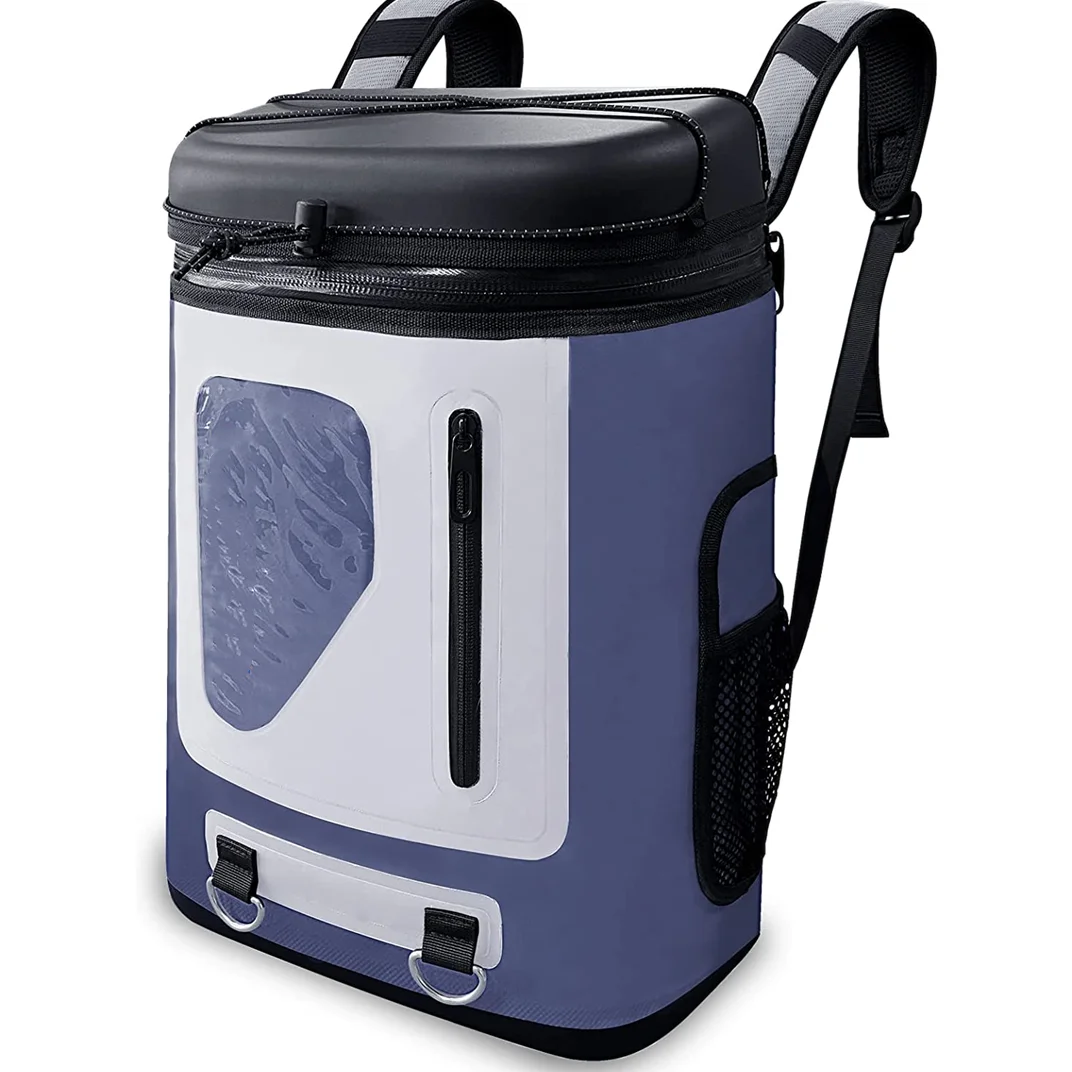 Leakproof Soft Sided Cooler Backpack Insulated Waterproof Cooler Bag Large Capacity Backpack 24 Cans Portable Soft Cooler Bags